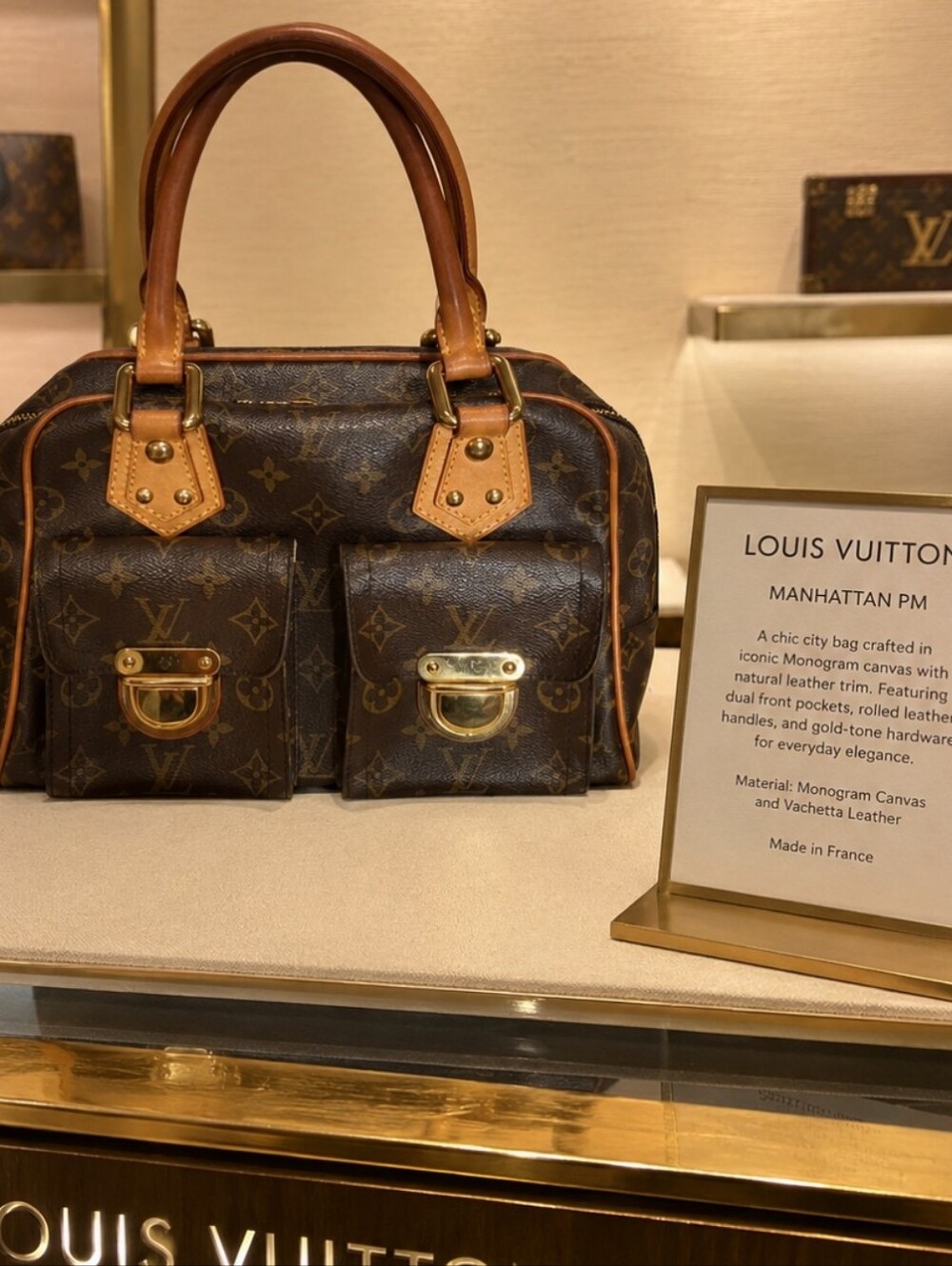 Vintage Authentic LV Manhattan PM